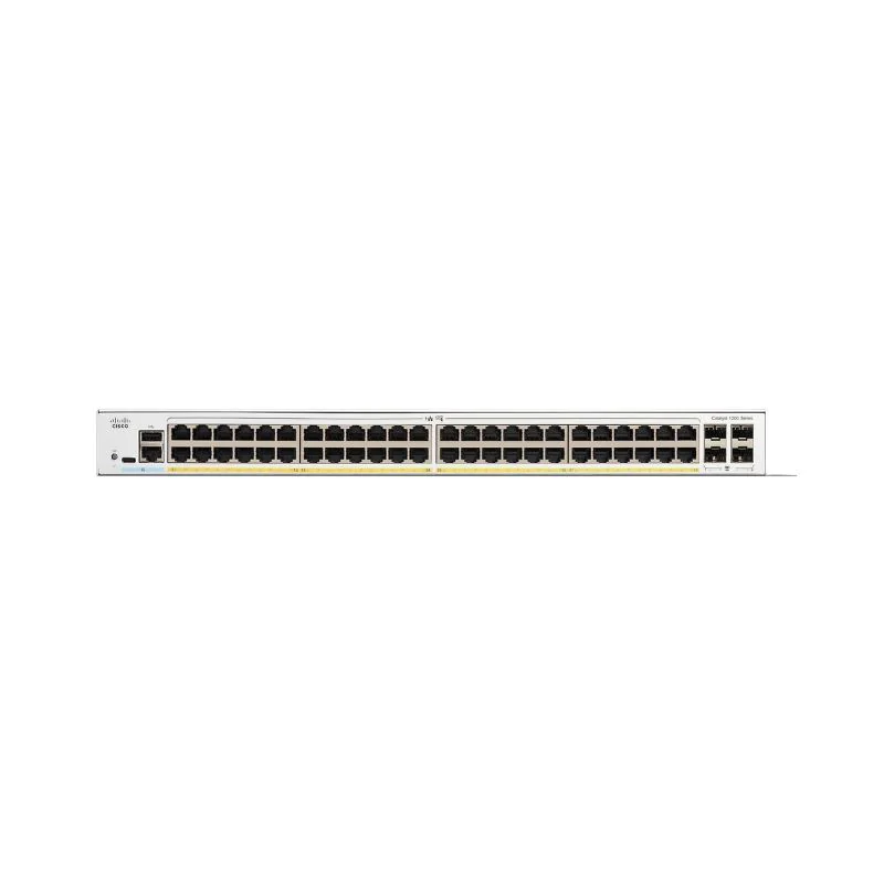 C1200-48P-4G Cisco Catalyst 1200 48-port GE, PoE, 4x1G SFP.
