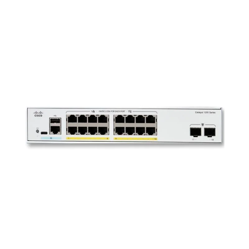 C1200-16T-2G Cisco Catalyst 1200 16-port GE, 2x1G SFP.